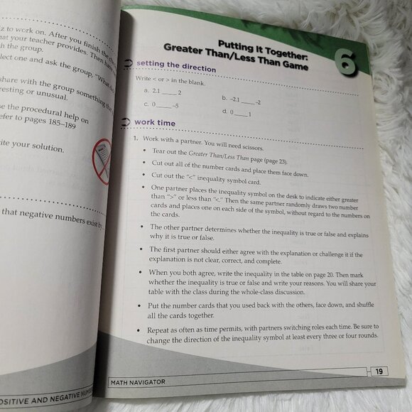 Pearson Math Navigator Positive and Negative Numbers Bundle Set - Picture 6 of 8